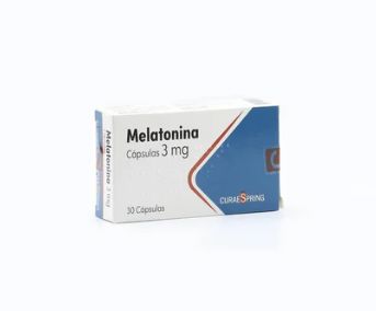 Melatonina 3 mg x 30 cápsulas "Ley Cenabast" Curae Spring